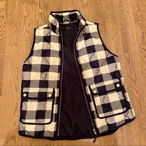 J.CREW Buffalo checkered quilted vest